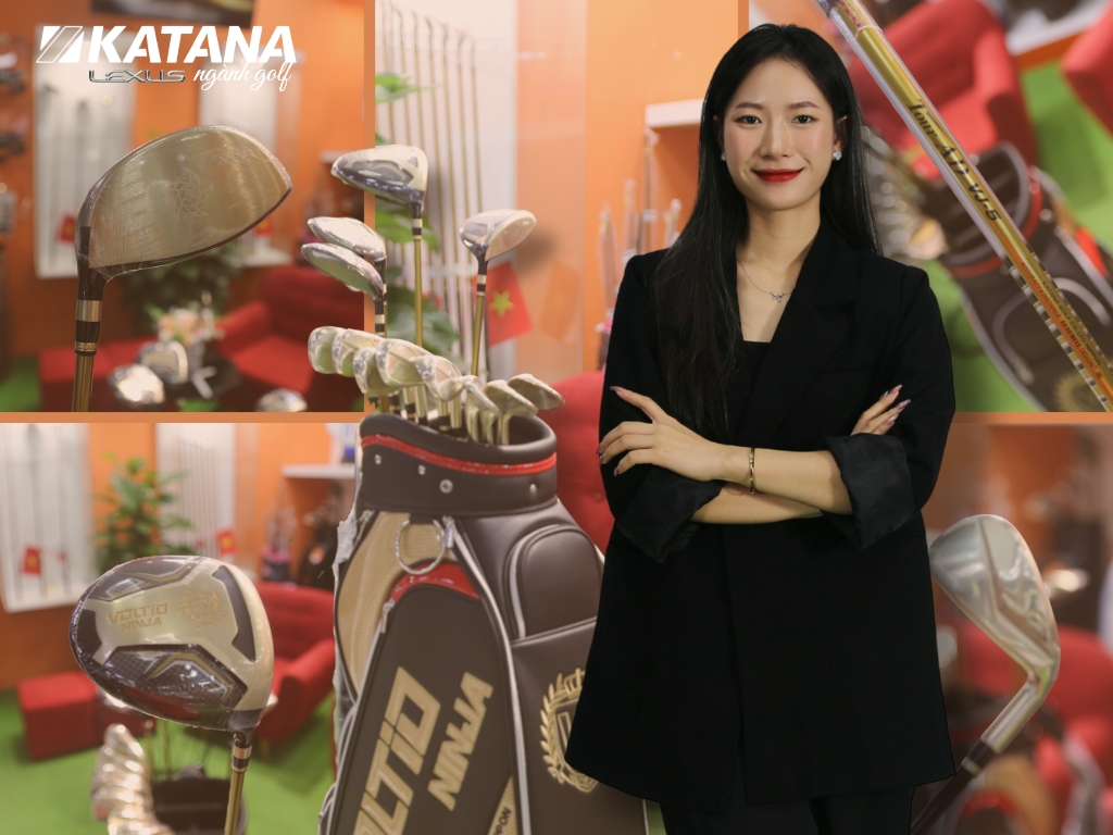 TP Lê Giang từ Vietnam Golf Plaza đánh giá cao phong cách sang trọng của gậy golf Katana